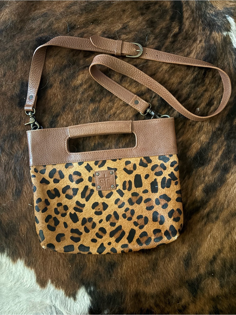 STS Ranchwear Leopard Print Crossbody purse